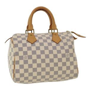 LOUIS VUITTON Damier Azur Speedy 25 Hand Bag